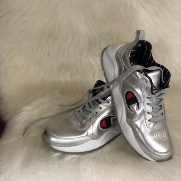 silver champion sneakers